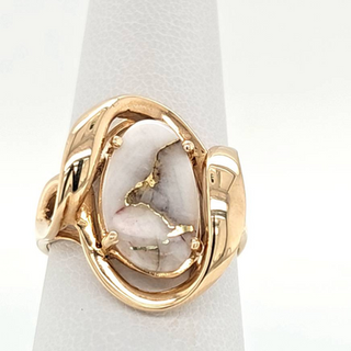 Gold Quartz Ring