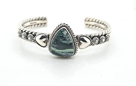 Artie Yellowhorse Variscite Cuff