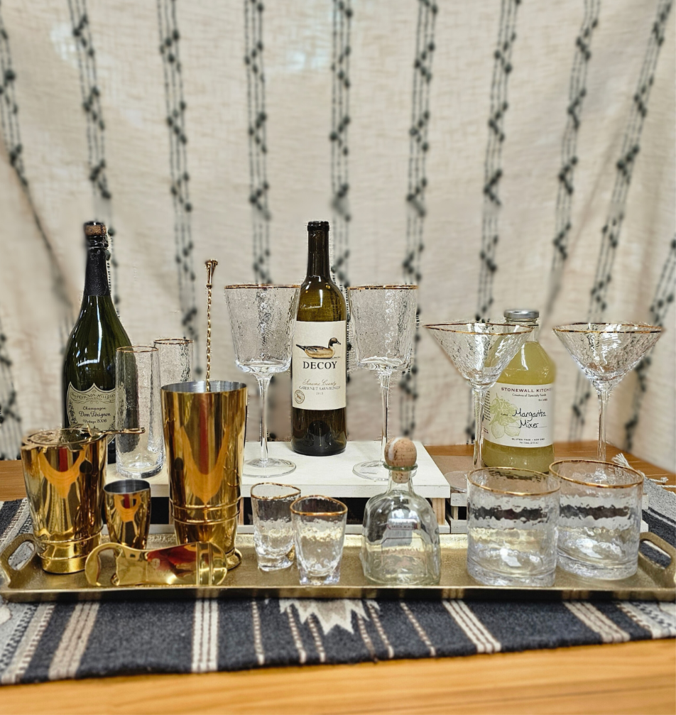 Gold Rim Glassware