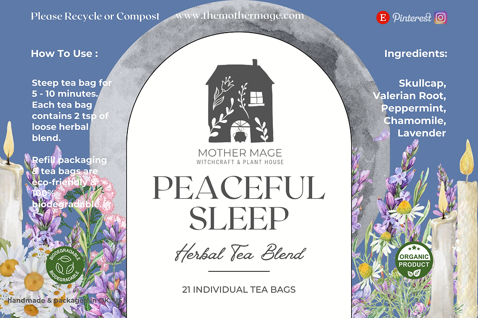 PEACEFUL SLEEP Supportive Herbal Tea Blend