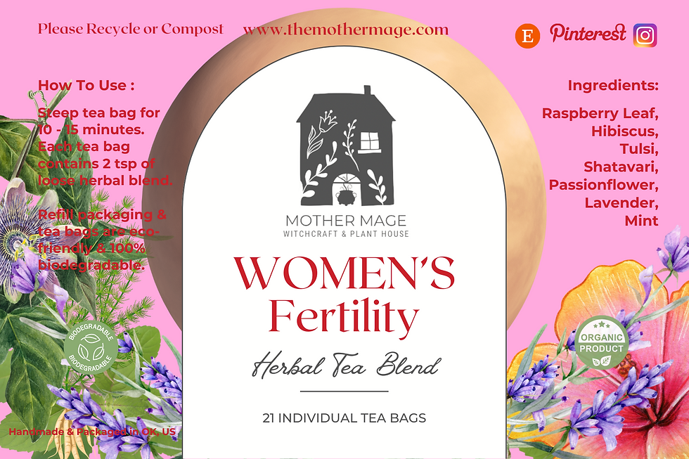 WOMEN'S FERTILITY Supportive Herbal Tea Blend
