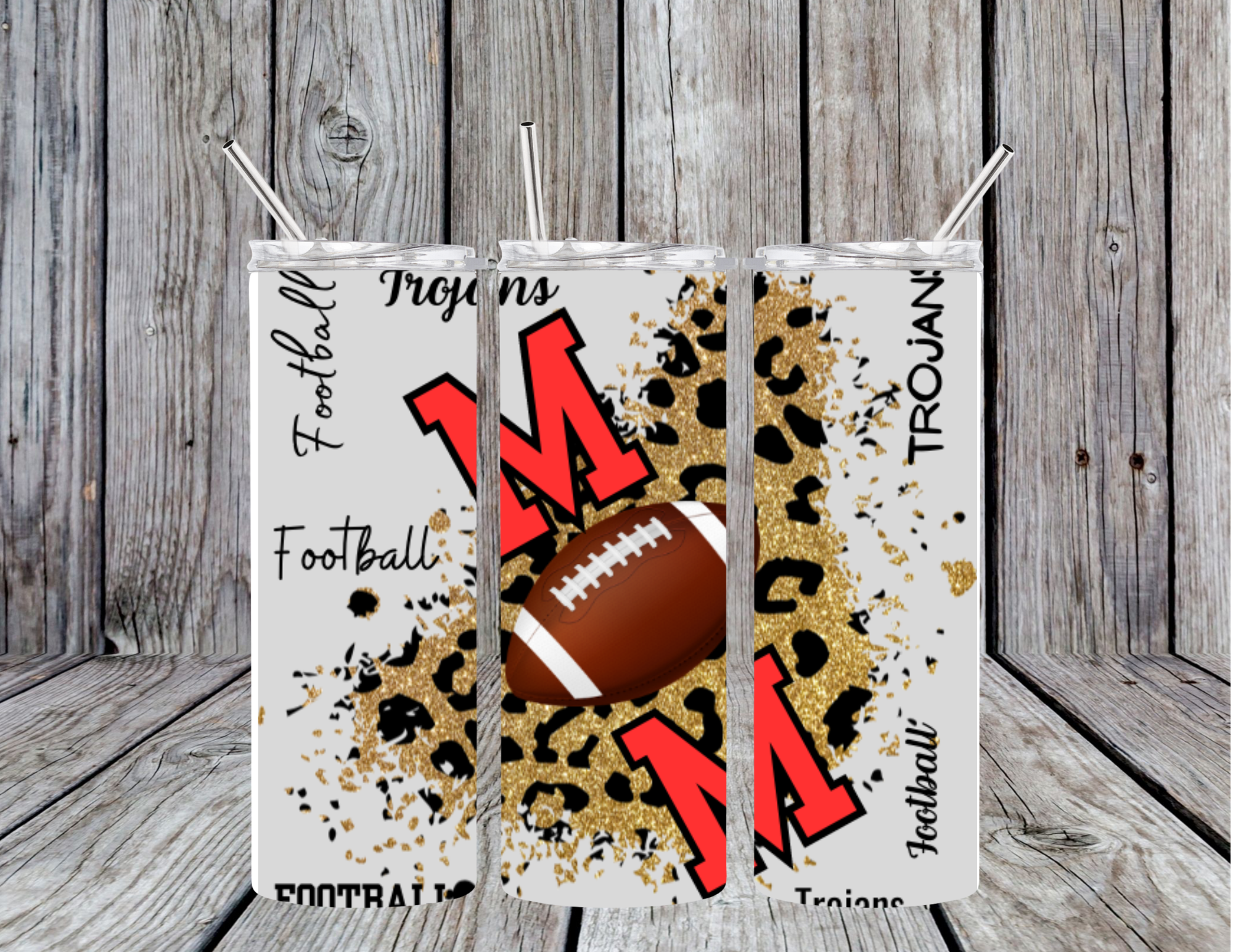 Trojan Football Mom 20oz Tumbler