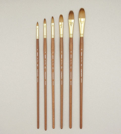 セーブル油彩筆 KX (丸平型) | （株）中里