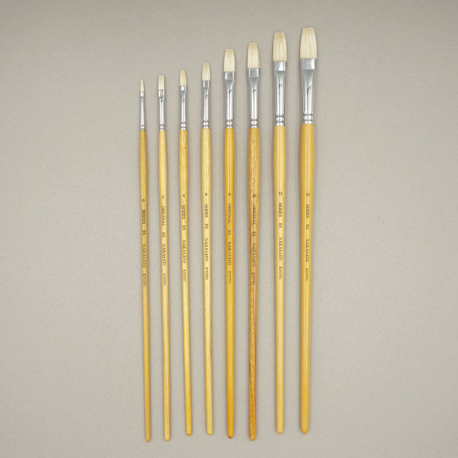 オリジナル豚毛油彩筆 ES (平型)