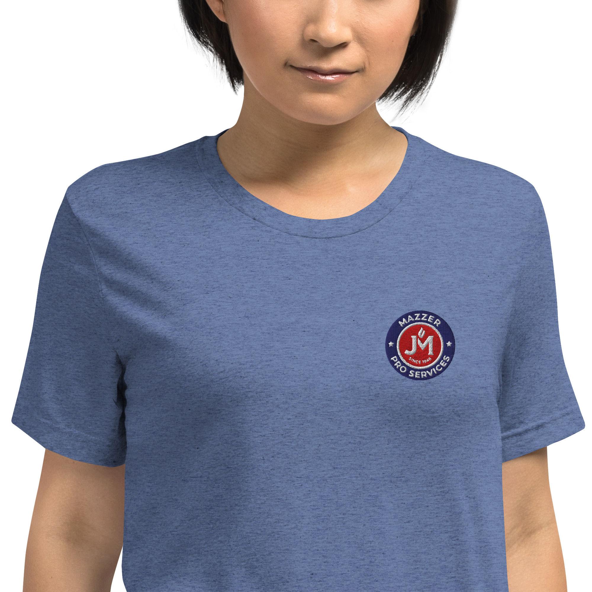 J. M. E. University Embroidered Logo Short sleeve t-shirt