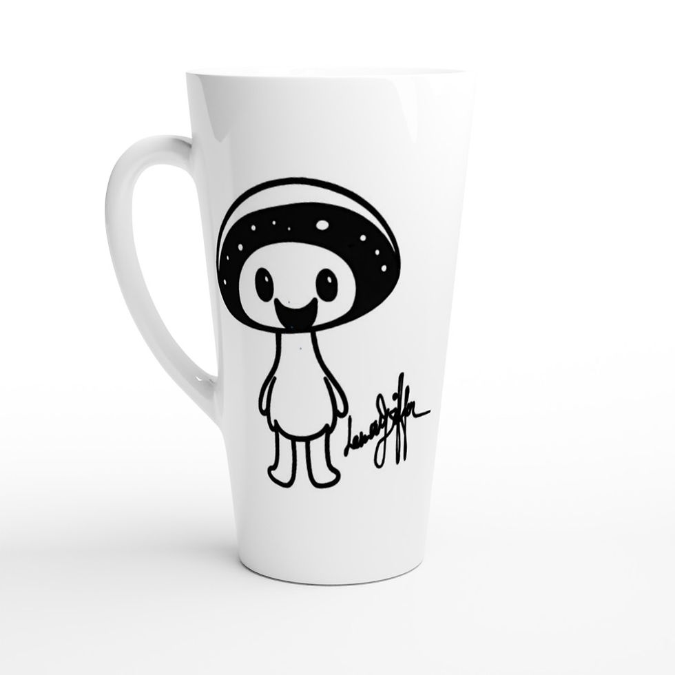 White Latte 17oz Ceramic Mug