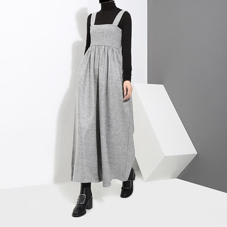 Thumbnail: Jucee Wide Leg Overalls - Gray