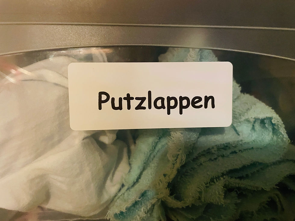 Ordnung der Putzlappen