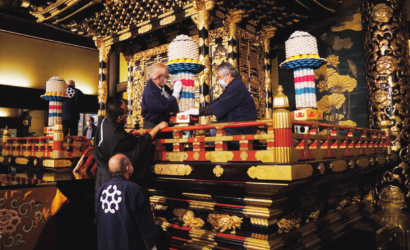 中島郡会 御本山御華束奉納 11/18一日目
