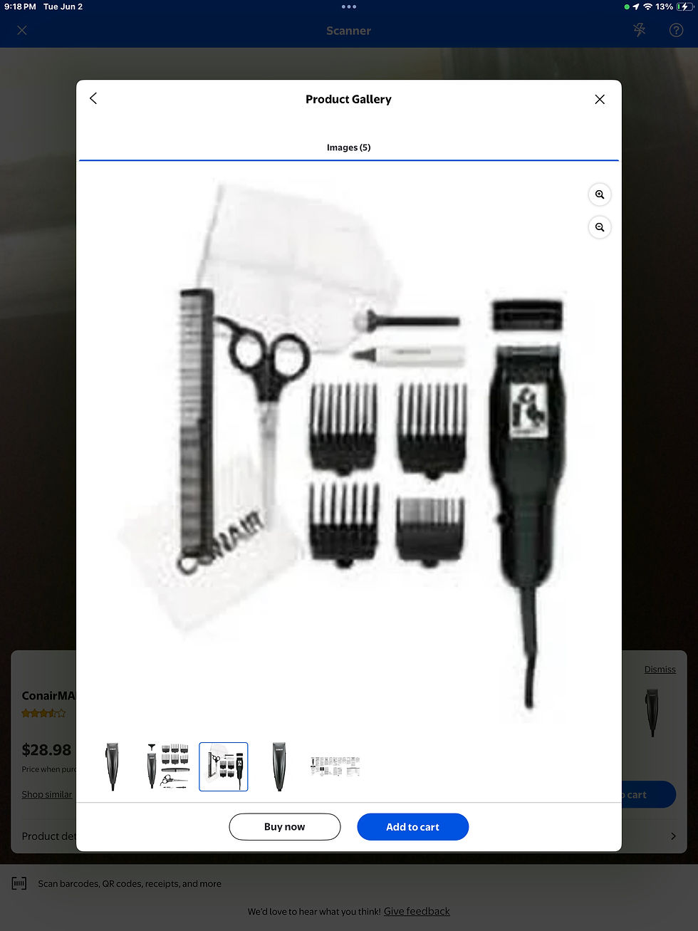Thumbnail: ConairMAN Simple Cut Men's Haircut Kit, 12 Piece