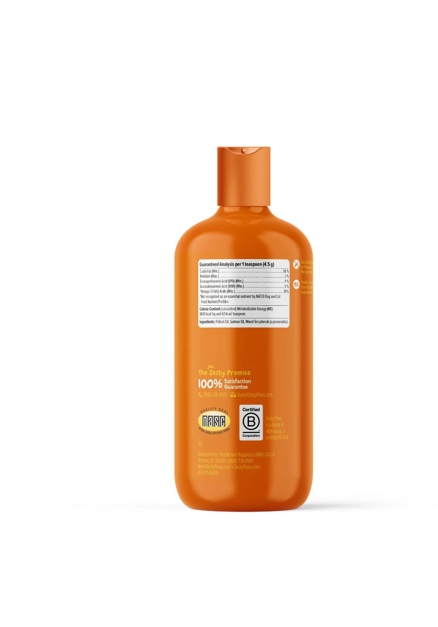 Thumbnail: Zesty Paws Wild Alaskan Omega + Salmon Oil for Dogs & Cats, Promotes a Healthy C
