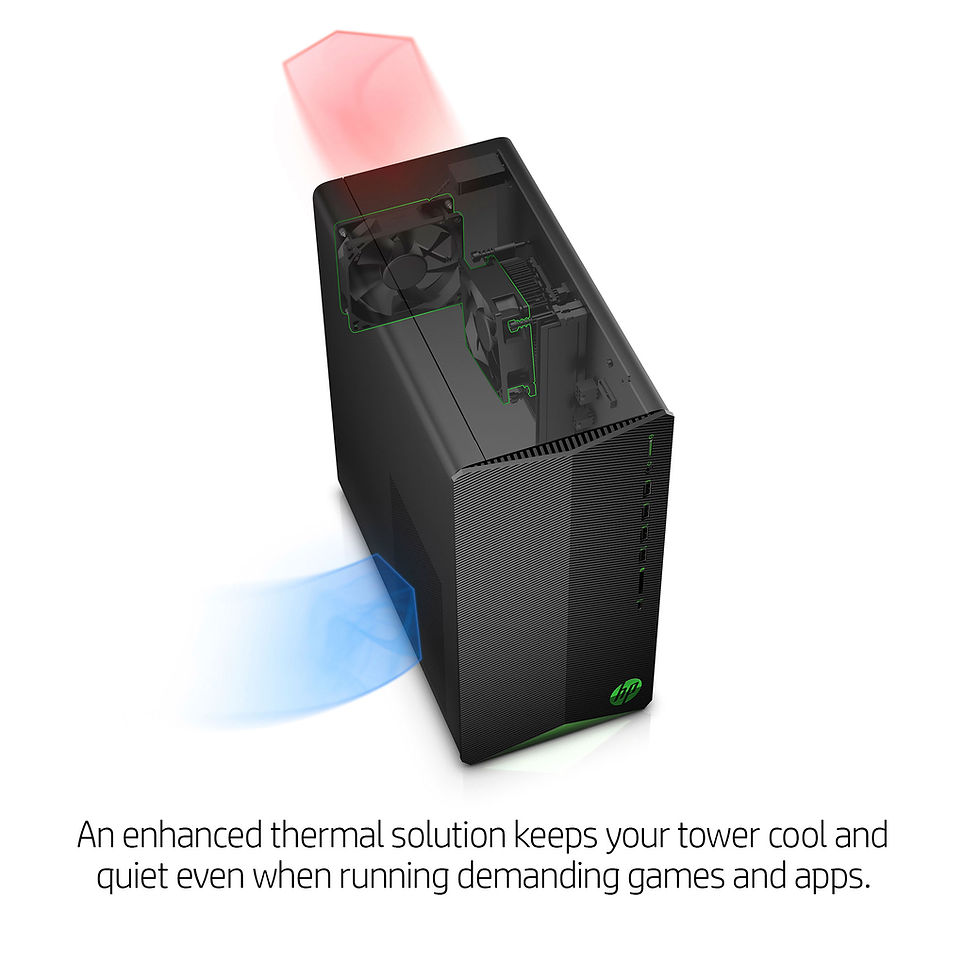 Thumbnail: HP Gaming R5 RX 5500 Gaming Desktop, AMD Ryzen 5-5600G, AMD Radeon RX 5500, 8GB