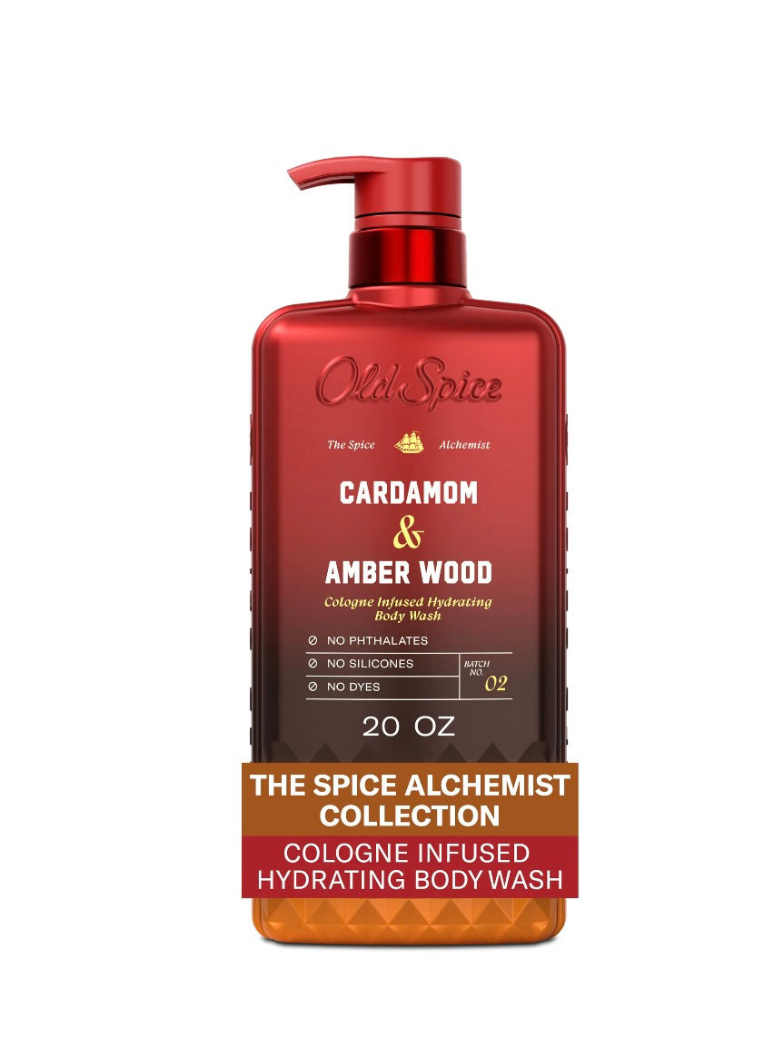 Old Spice Body Wash for Men, The Spice Alchemist Collection, Cardamom and Amber