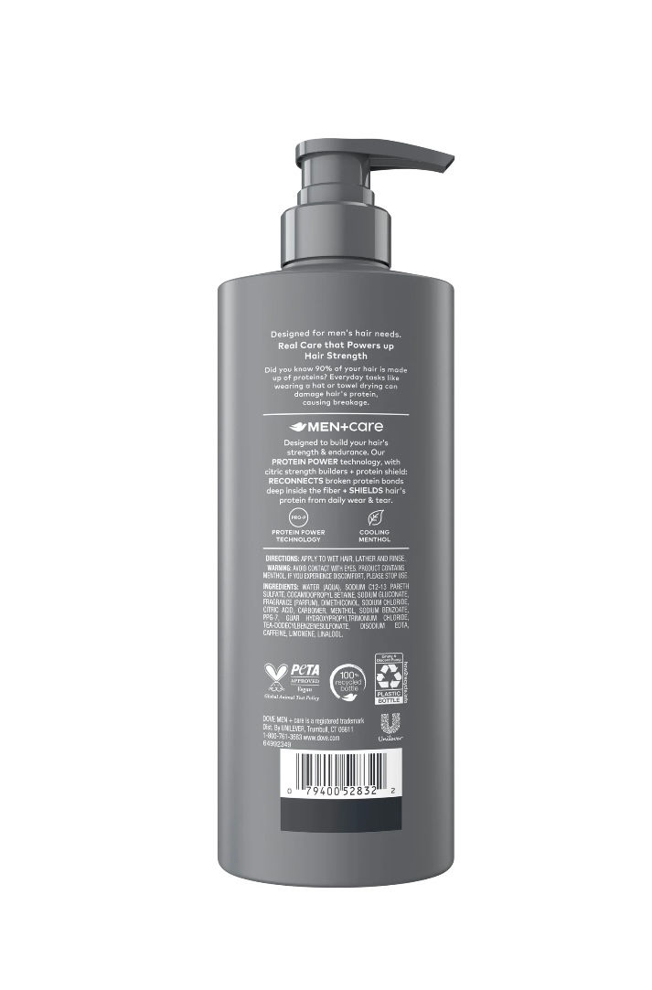 Thumbnail: Dove Men+Care Shampoo for Hair Refreshing & Strengthening, Fresh Clean with Ment