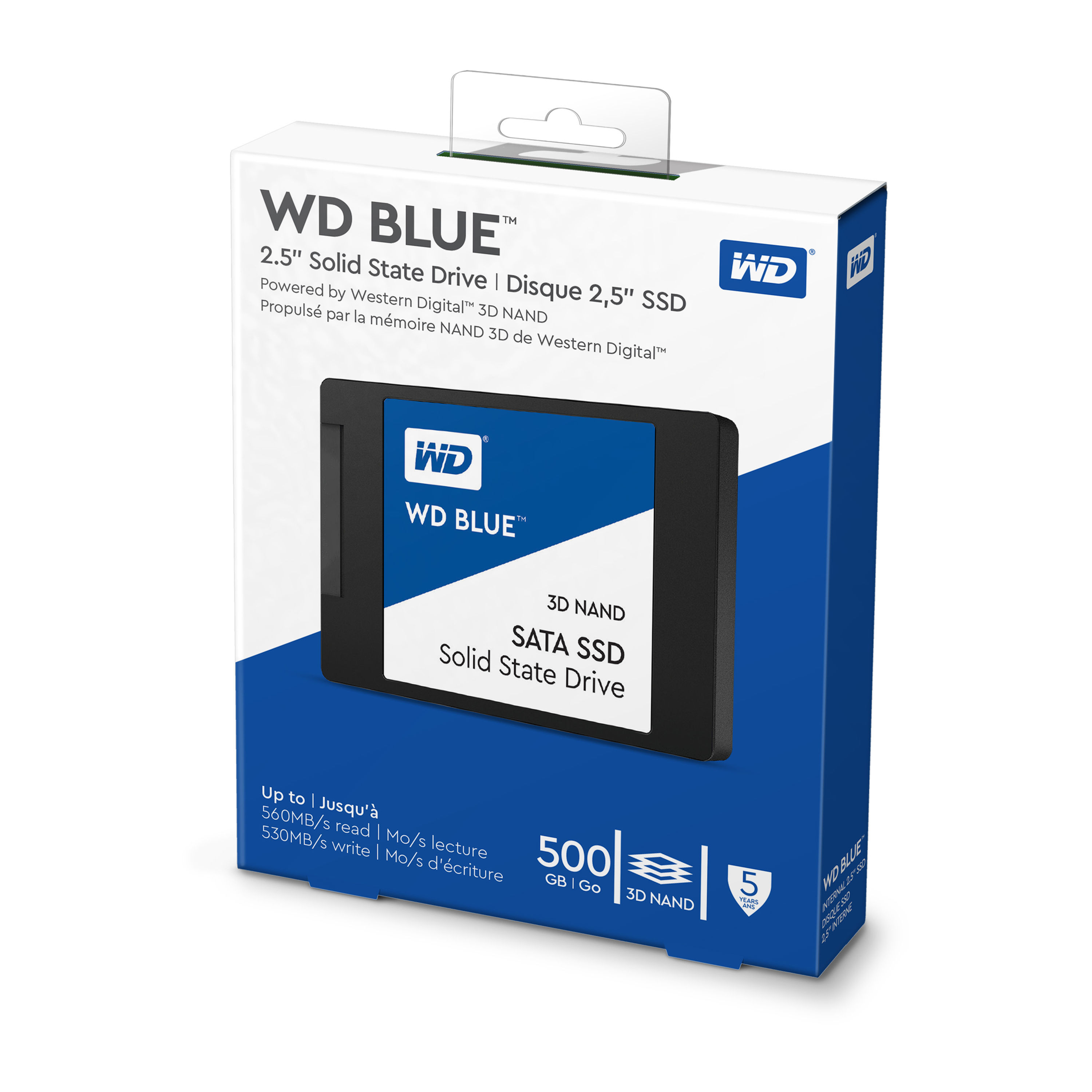 WD Blue 500GB SA510 SATA Internal Solid State Drive SSD - WDBB8H5000ANC-WRWN