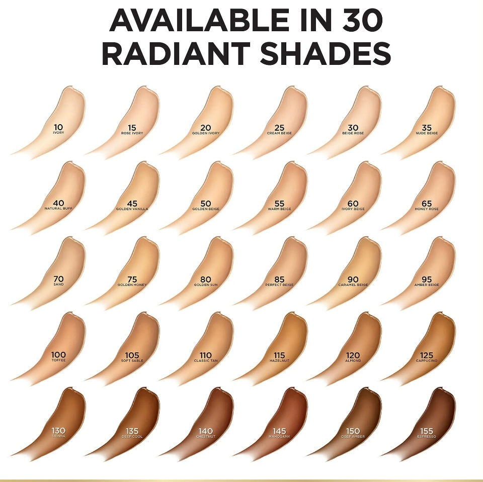 Thumbnail: L'Oreal Paris Age Perfect Radiant Serum Foundation with SPF 50, Ivory,