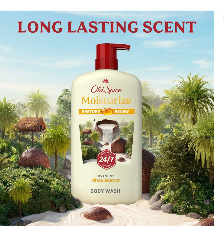 Thumbnail: Old Spice Men's Body Wash Moisturize with Shea Butter, All Skin Types, 30 fl oz