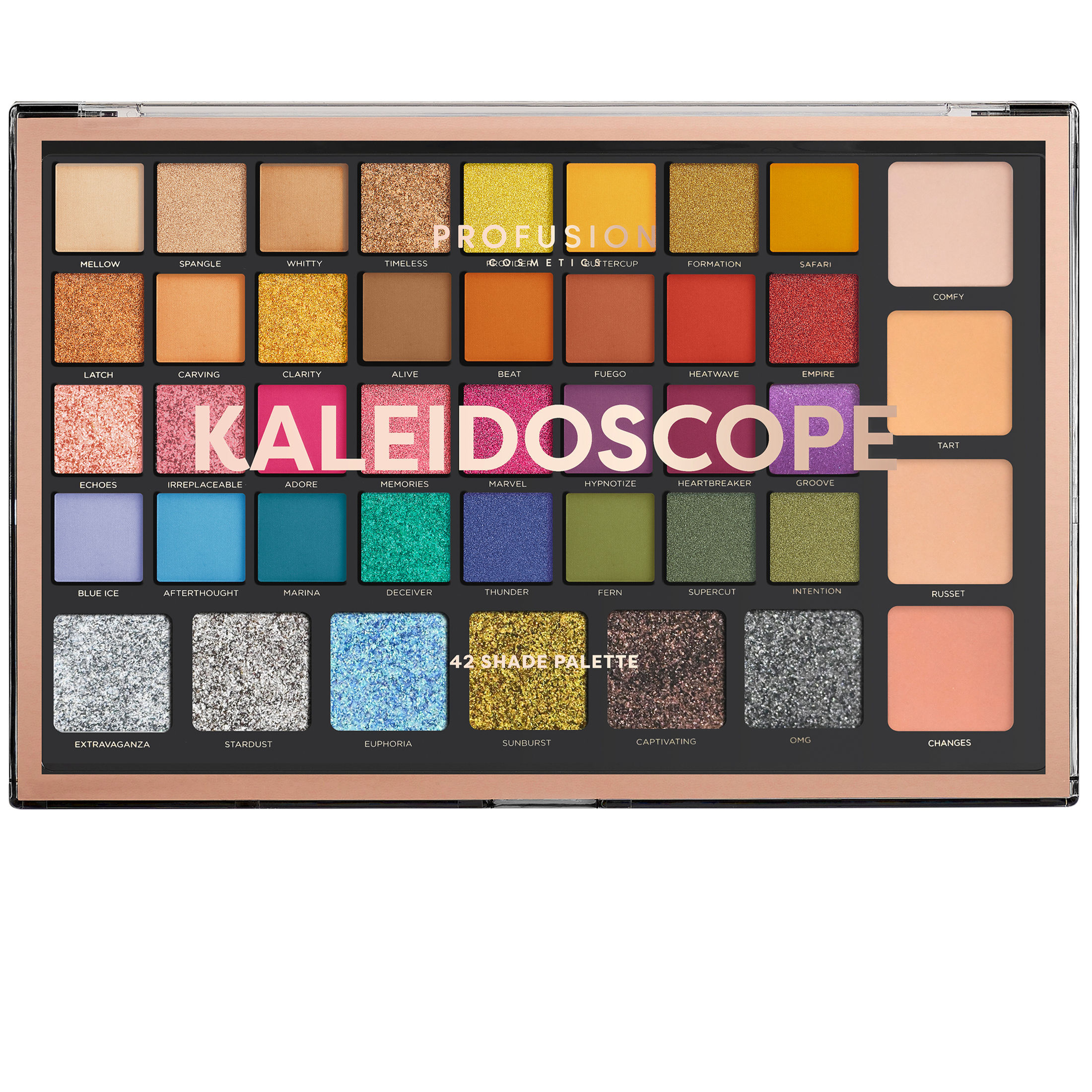 Profusion Cosmetics 42 Shade Eyeshadow Palette - Kaleidoscope