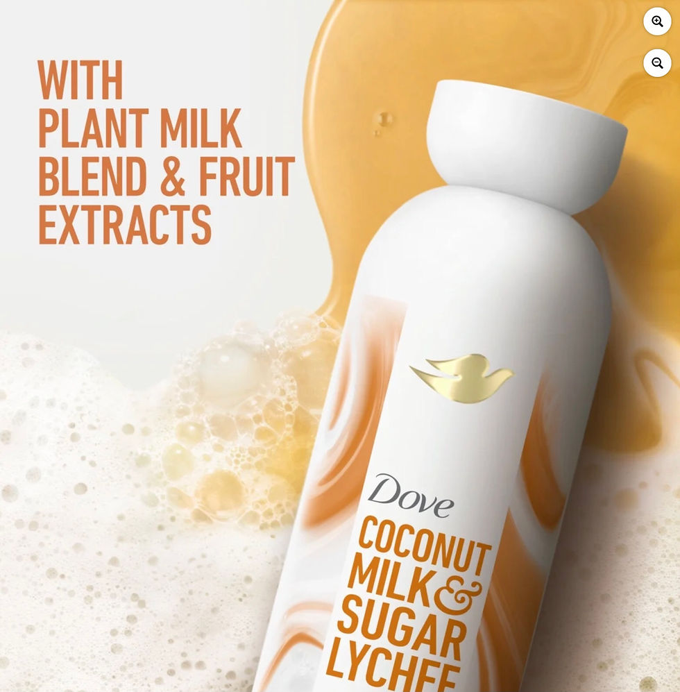 Thumbnail: Dove Plant Milk Cleansing Body Wash Coconut & Lychee, 17.5 fl oz
