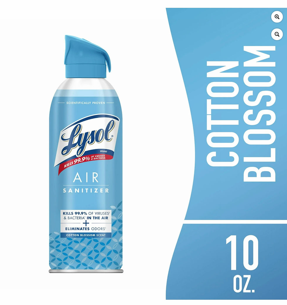 Thumbnail: Lysol Air Sanitizer Spray, Air Sanitizer and Bacterial Odor Eliminating, Cotton 