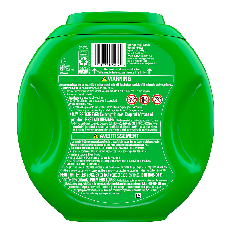 Thumbnail: Gain Flings Ultra Oxi Laundry Detergent Pacs, Waterfall Delight Scent, 60 Count