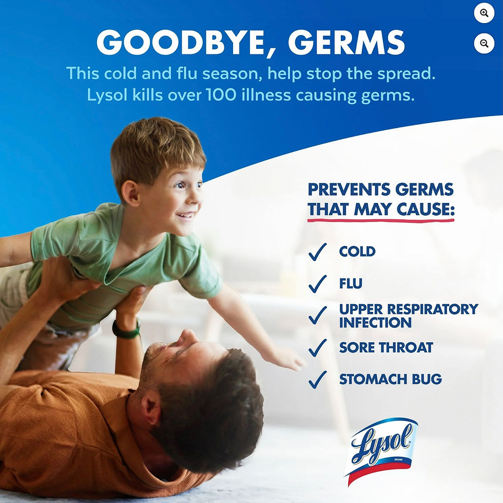 Thumbnail: Lysol Disinfectant Sanitizing Antibacterial Spray, Deodorizing, Crisp Linen, 19 