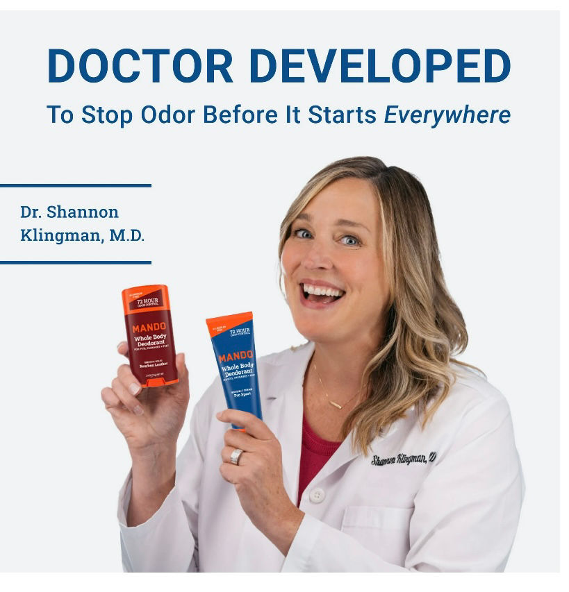 Thumbnail: Mando Deodorant Spray for Men, Aluminum Free, Bourbon Leather Scent, 3.6 oz