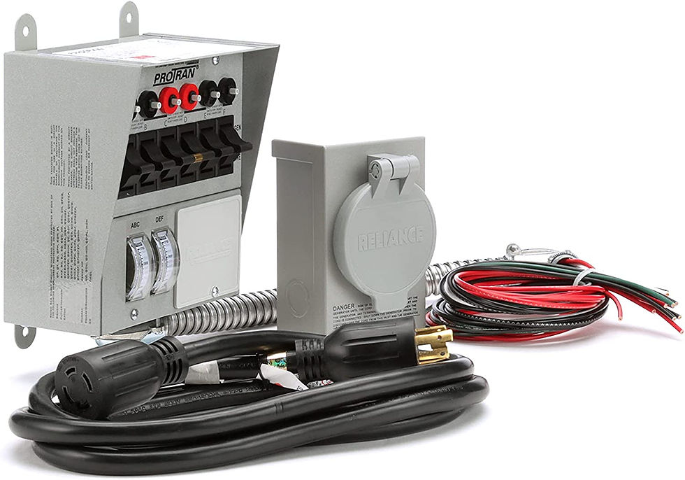 Thumbnail: Reliance Controls Pro/Tran 31406CRK Transfer Switch Kit 60 A 120/250 V 7500
