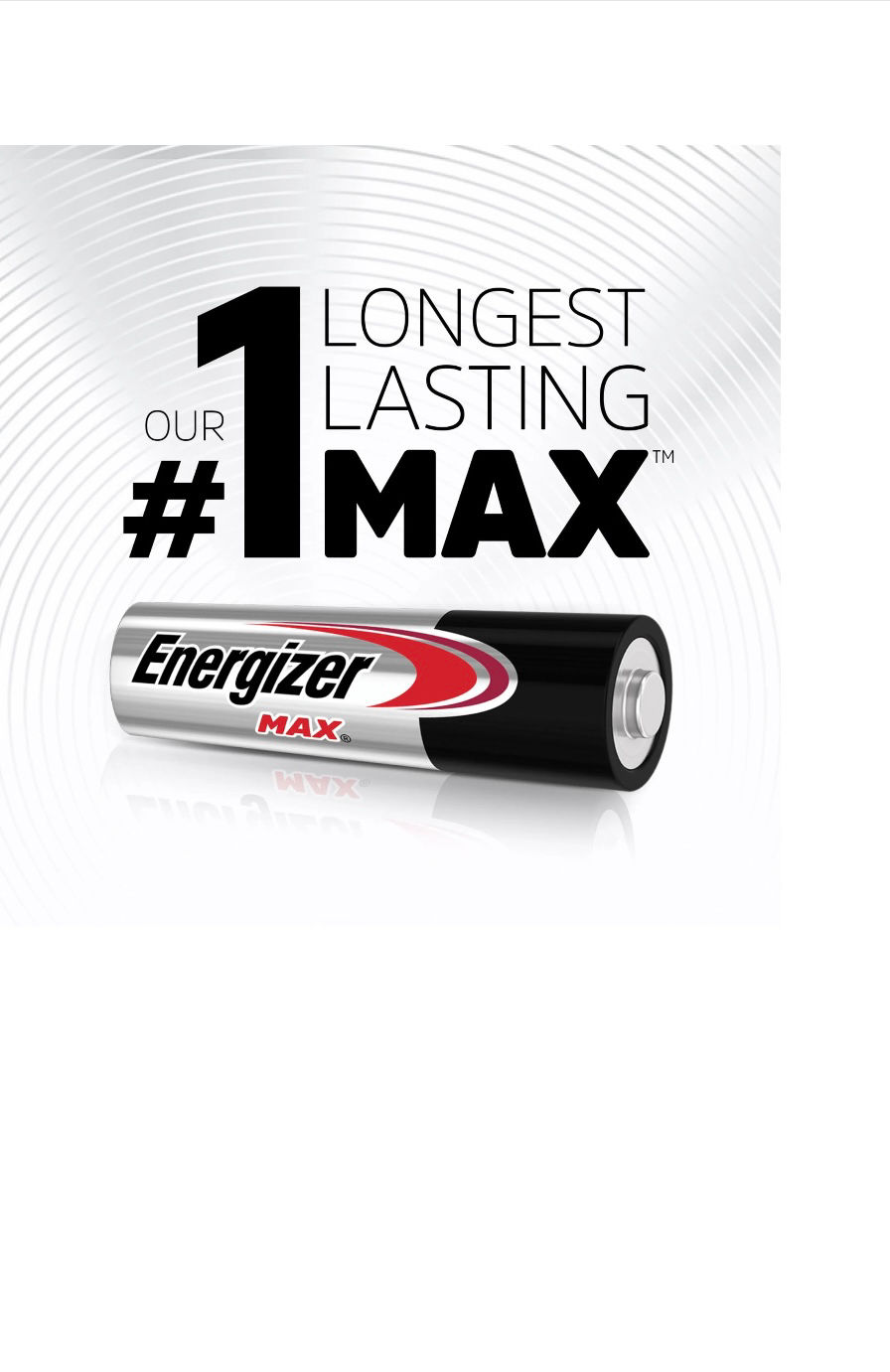 Thumbnail: Energizer MAX AA Batteries (4 Pack), Double A Alkaline Batteries