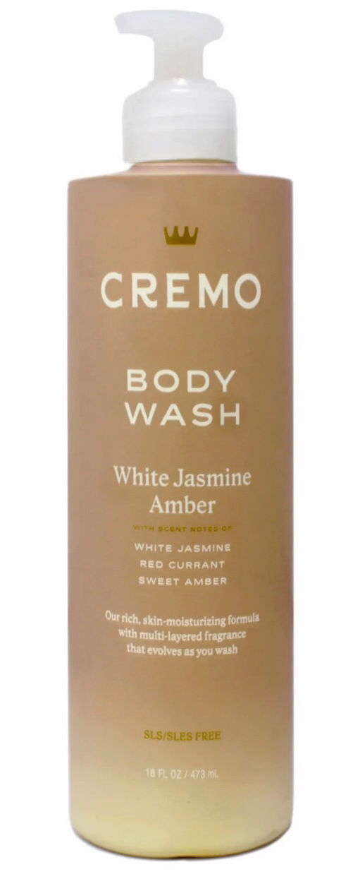 Cremo White Jasmine Amber Body Wash for Women, Notes of White Jasmine, Red Curra