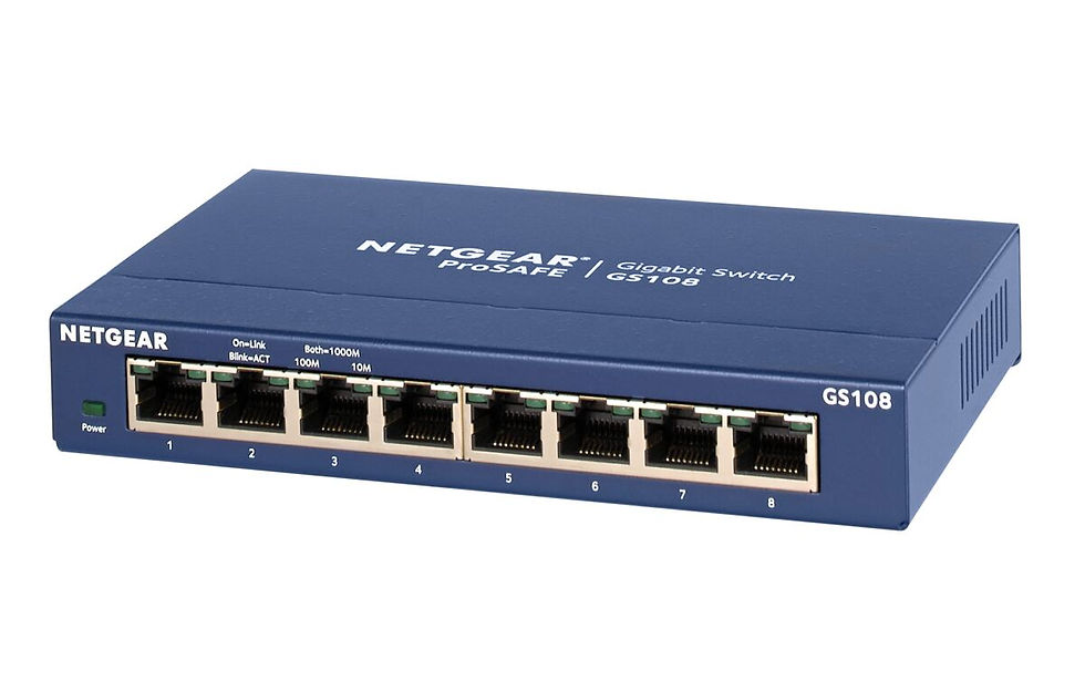 NETGEAR ProSafe 8-Port Gigabit Desktop Switch (GS108-400NAS)