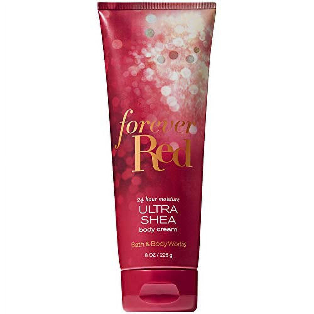 Bath and Body Works FOREVER RED Ultra Shea Body Cream 8 Ounce (2018 Limited Edit