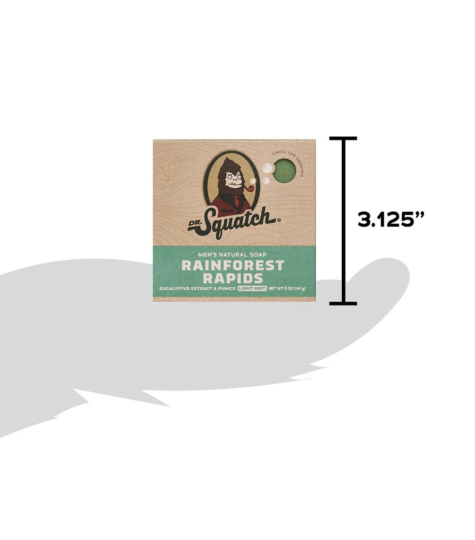 Thumbnail: Dr. Squatch Rainforest Rapids Natural Bar Soap for Men, 5 oz