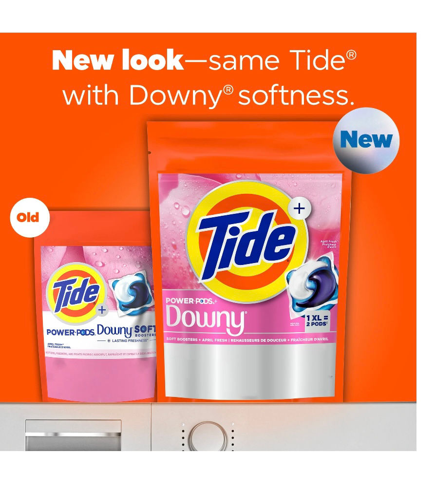 Thumbnail: Tide Power PODS w Downy Soft Boosters Laundry Detergent Pods, April Fresh Scent