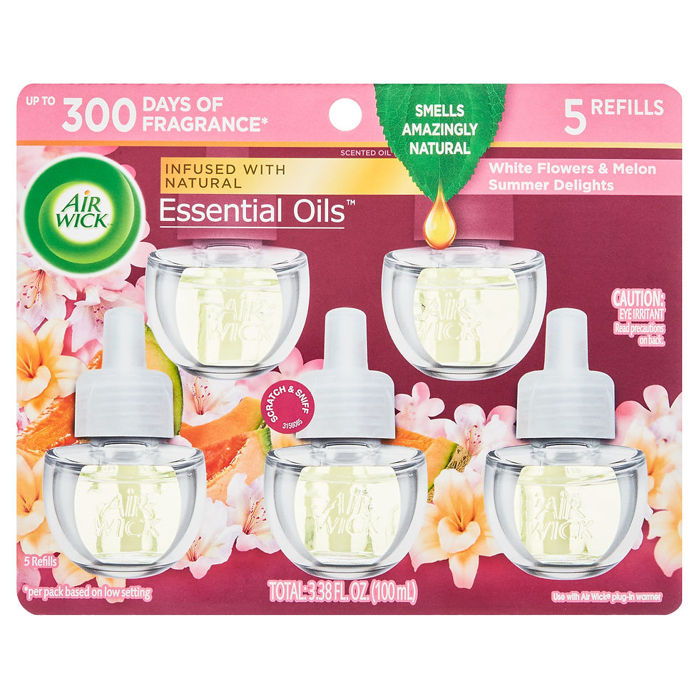 Air Wick Plug in Scented Oil Refill, 5 ct, Summer Delights, Air Freshener, Essen