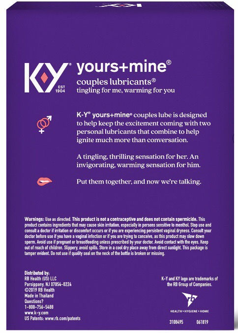 Thumbnail: KY yours+mine Couples Lubricants 