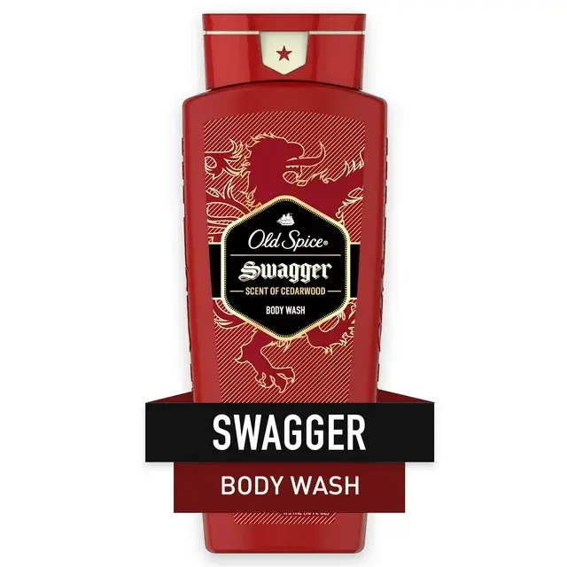 Old Spice Swagger w/ Scent of Cedarwood, Body Wash for Men, 16 fl oz