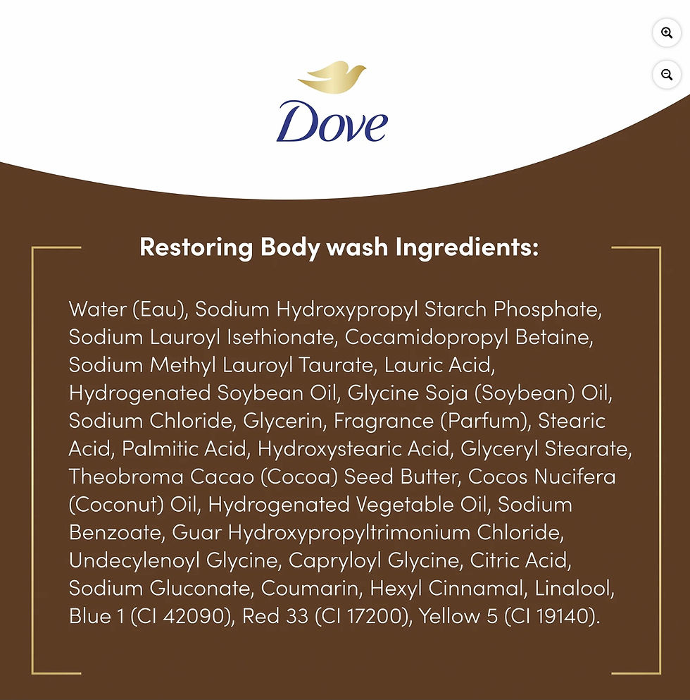 Thumbnail: Dove Restoring Gentle Body Wash for Women Coconut & Cocoa Butter, 30.6 oz with P