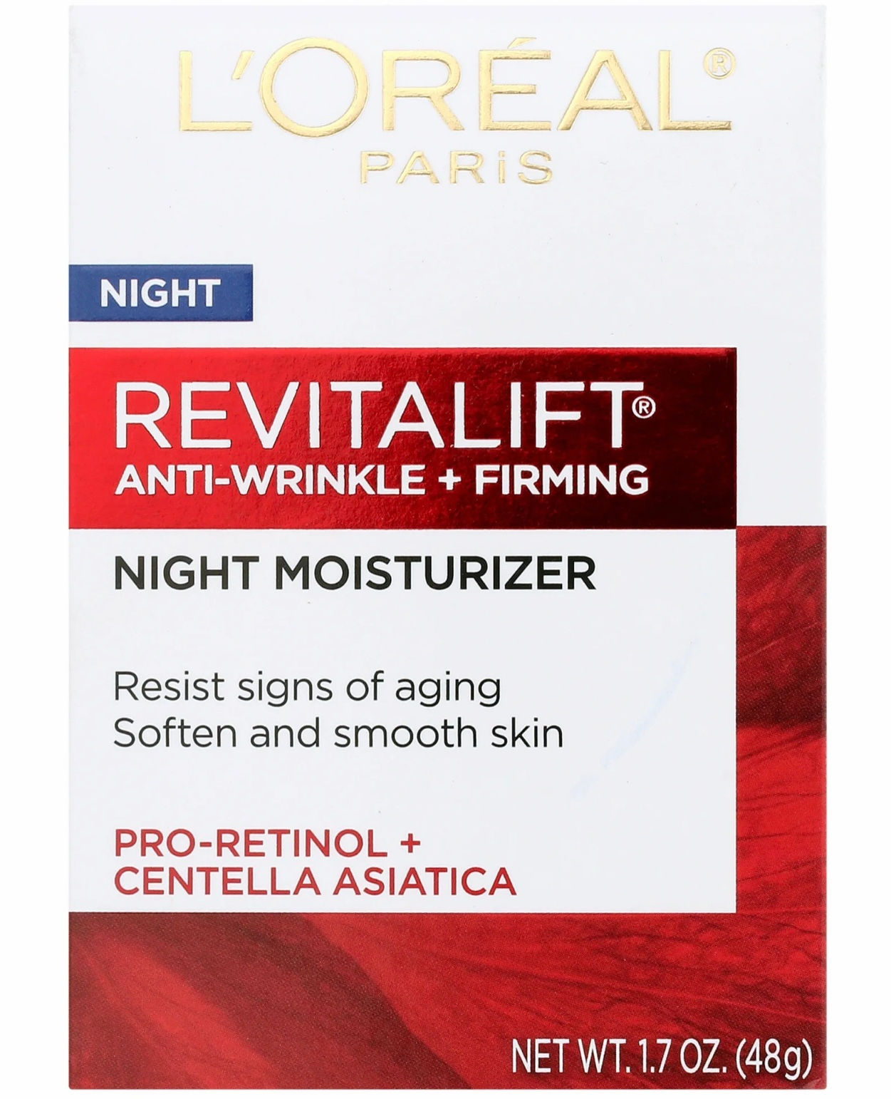 L'Oreal Paris Revitalift Anti-Wrinkle and Firming Night Cream, 1.7 oz