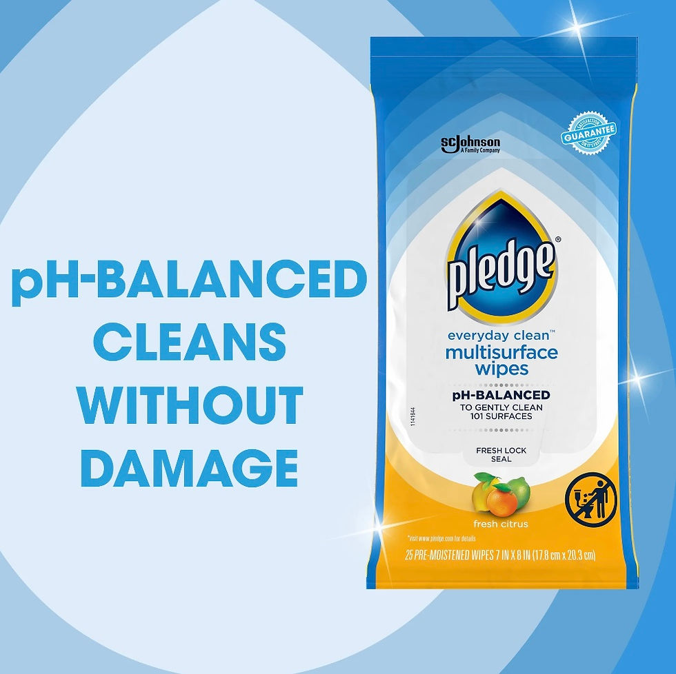 Thumbnail: Pledge Multisurface Cleaning Wipes, pH Balanced, Fresh Citrus, 25 Count