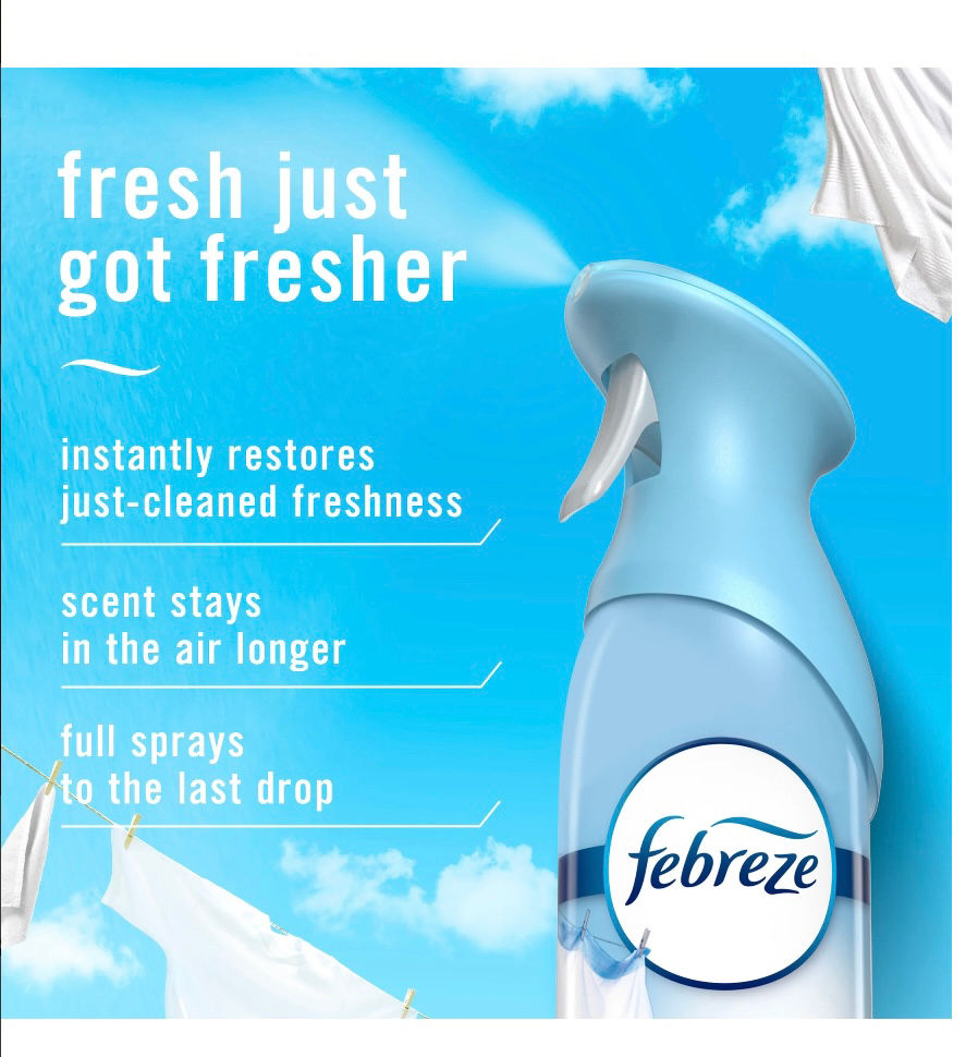 Thumbnail: Febreze Air Mist Air Freshener Spray, Linen & Sky Scent, 8.1oz