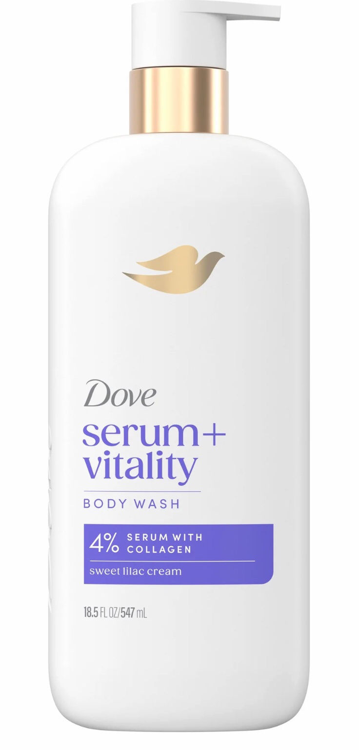 Dove Body Wash Promotes Firmer, Supple Skin Vitality Renewal, 18.5 fl oz