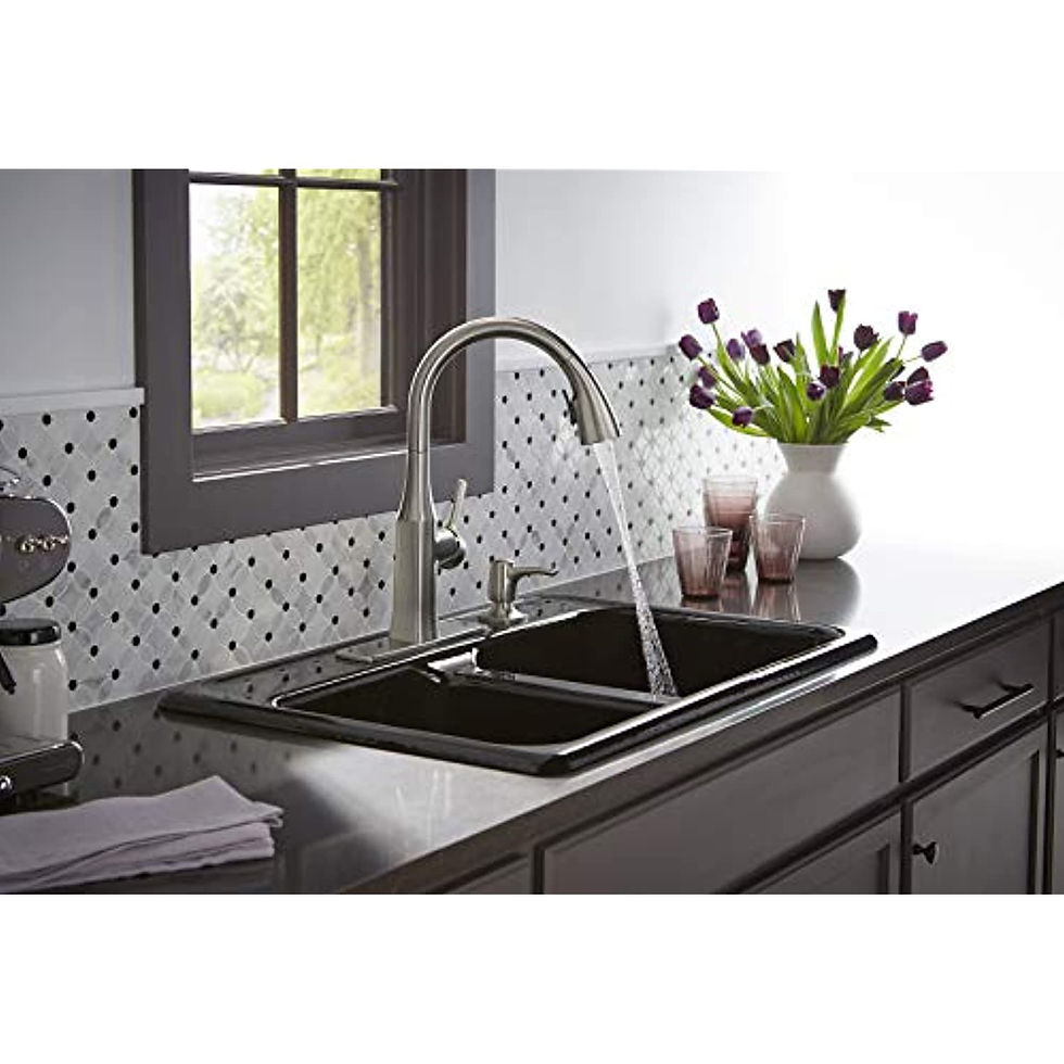 Thumbnail: Kohler Rubicon Single-Handle Pull-Down Sprayer Kitchen Faucet in Vibrant Stainle