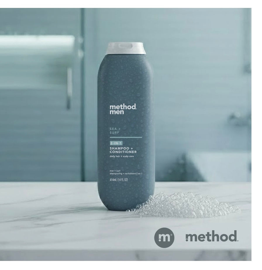 Thumbnail: Method Men 2-in-1 Shampoo and Conditioner, Sea + Surf - Cleans and Conditions