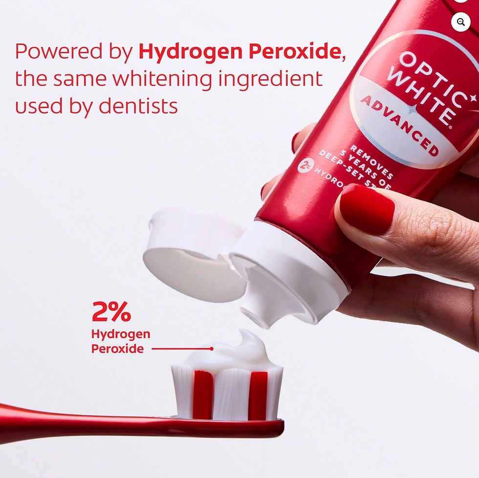 Thumbnail: Colgate Optic White Advanced Icy Fresh Toothpaste with 2% Hydrogen Peroxide, Min
