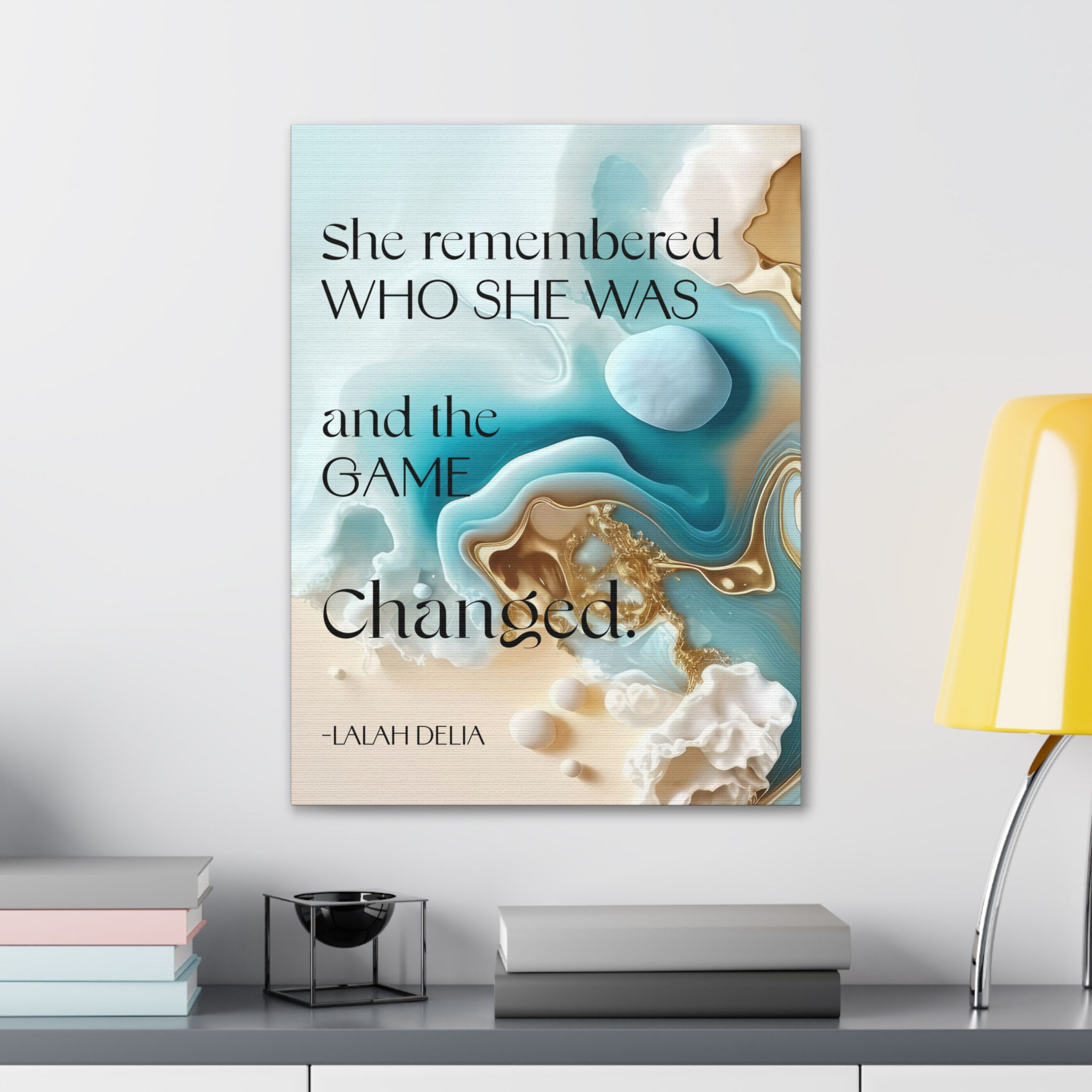 "SHE REMEMBERED WHO SHE WAS" Wall Art Canvas