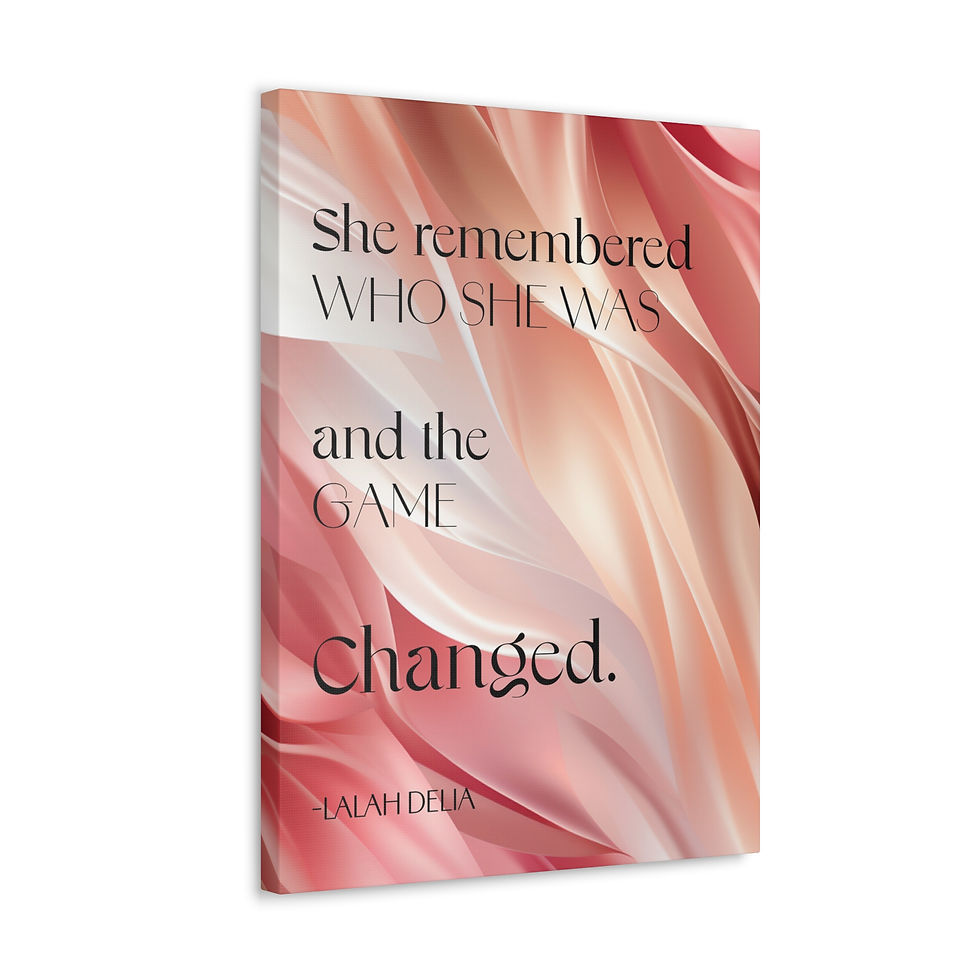 Thumbnail: "SHE REMEMBERED WHO SHE WAS" Wall Art Canvas