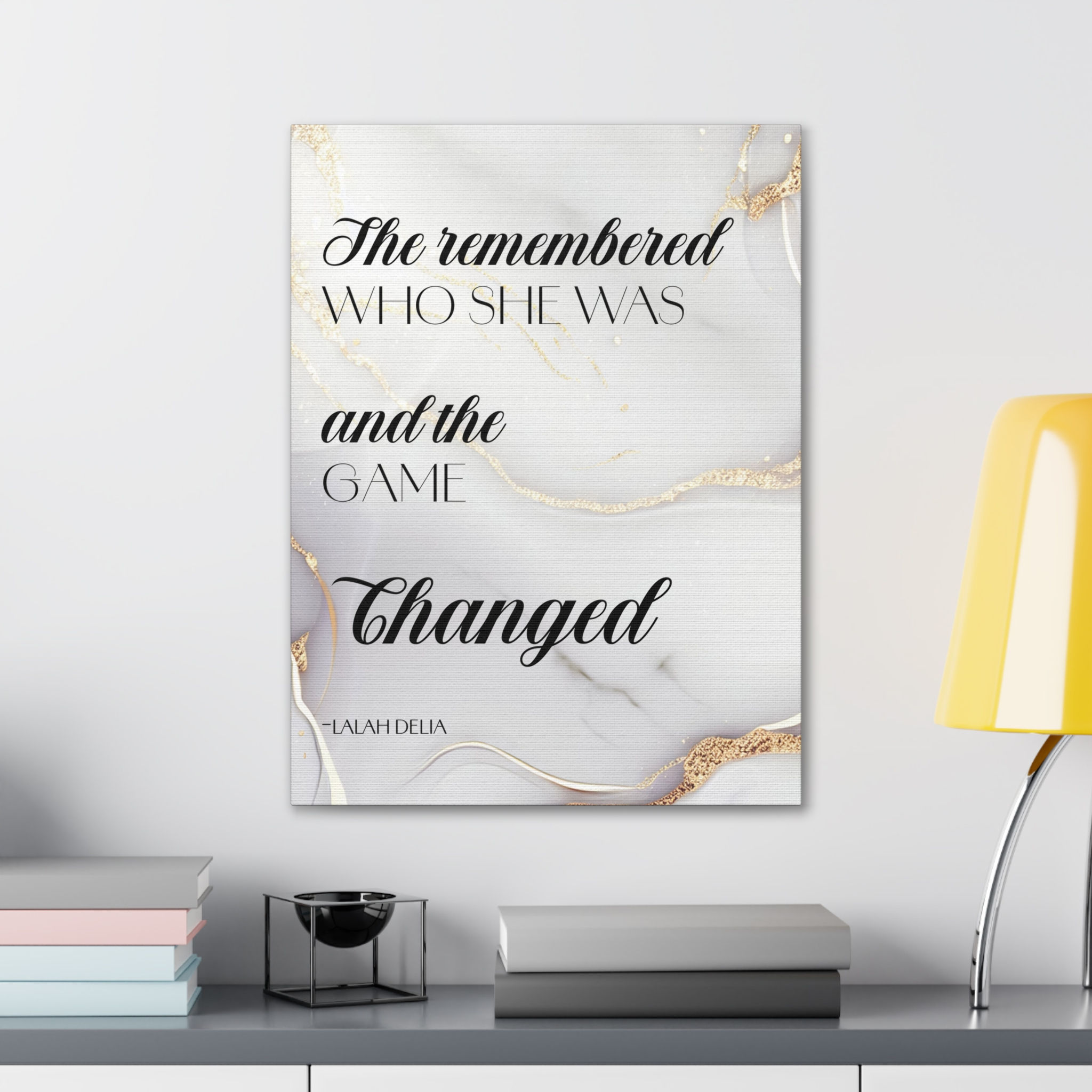 "SHE REMEMBERED WHO SHE WAS" Wall Art Canvas