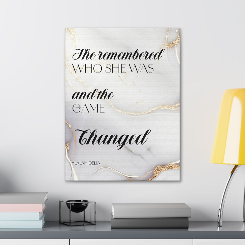 Thumbnail: "SHE REMEMBERED WHO SHE WAS" Wall Art Canvas