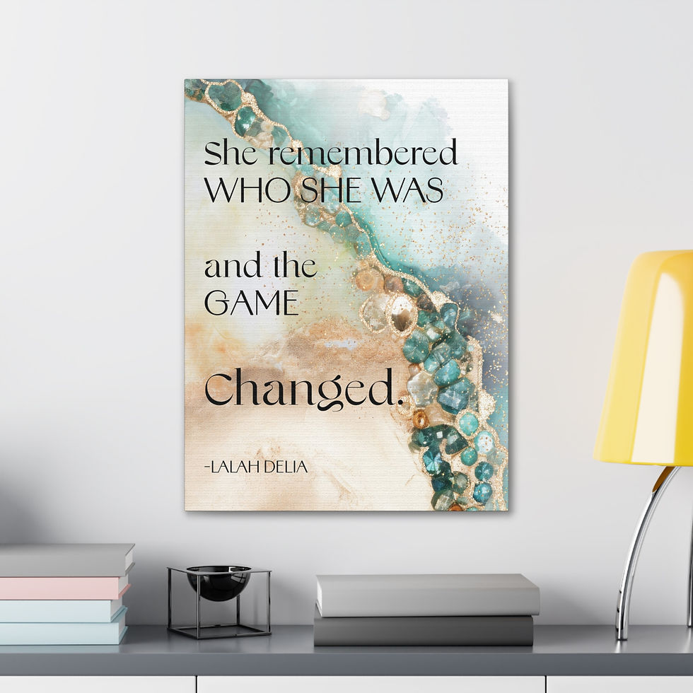 Thumbnail: "SHE REMEMBERED WHO SHE WAS" Wall Art Canvas